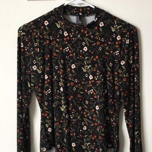 Mock Neck Long Sleeved Bodysuit